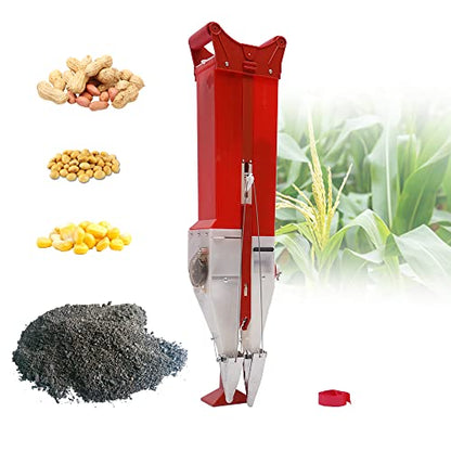 Manual Seeder, Adjustable Handheld Peanut Corn Planter Bean Spot Seeder Vegetable Seeders Row Planter Tool for Soybean Peanut Corn Precise Quantification Sowing (Dual-Nozzle) - size: Dual-nozzle