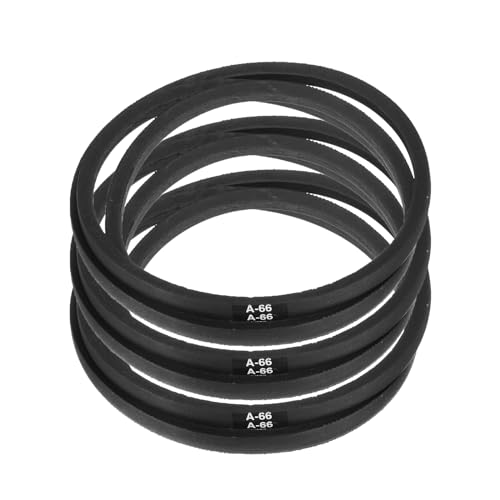 uxcell 3pcs A66 or 4L680 Classic Wrapped Rubber V-Belt, 66"(1676mm) Inside Circumference, A Profile V Belt - size: A66