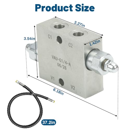 Mini Excavator Cushion Valve Kit - color: Silver 2