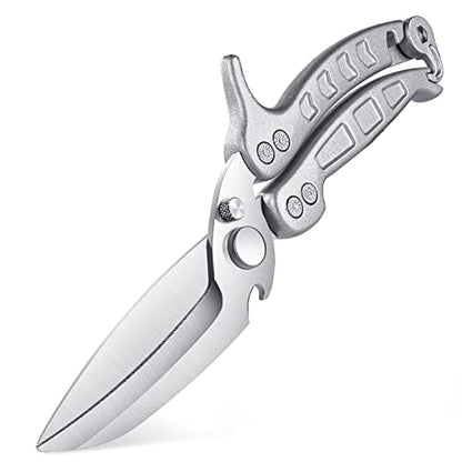 DRAGON RIOT Poultry Shears, Stainless Steel, Silver - color: Silver