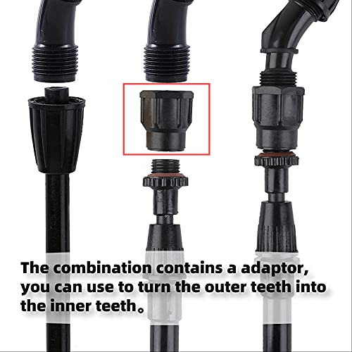 Sprayer Nozzle Tips,6 Piece Multifunctional Spray Combination,Adjustable Nozzle,Suitable For Replacing Backpack Sprayer Nozzle,Farm Nozzle,Water Pump Nozzle And Orchard Nozzle