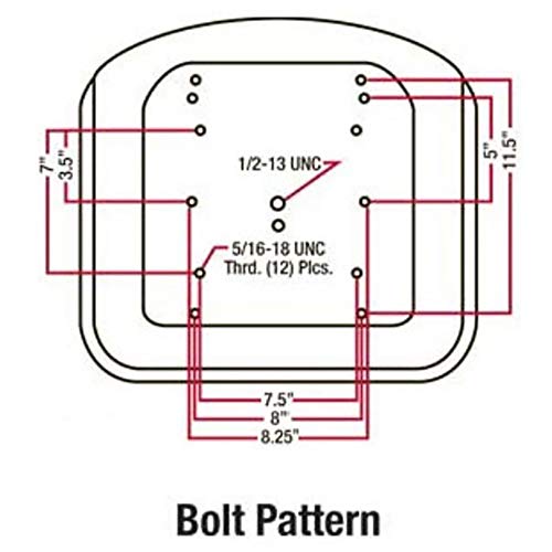Michigan Style Universal Replacement Tractor Seat Fits Kubota Fits Ford