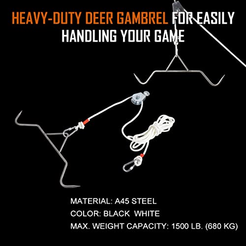 Yorikyas Hunting Game Hoist Gambrel Pulley Lift System