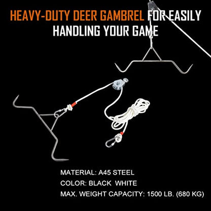 Yorikyas Hunting Game Hoist Gambrel Pulley Lift System