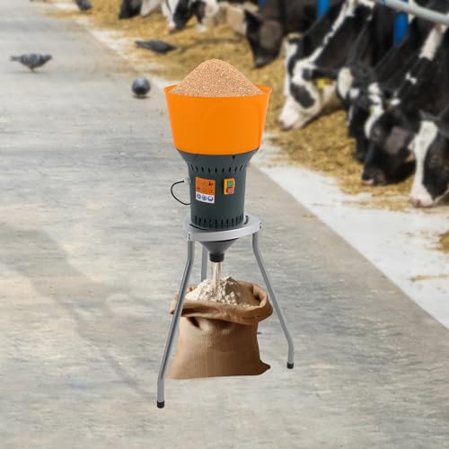 50L 1300W Feed Ginder Mill, 110V Electric Grain Grinder 19000RPM Dry Cereals Grinders Flour Mill Wheat Grinder Rice Mill Machine with 5 Sieves for Wheat, Corn, Grain, Spice