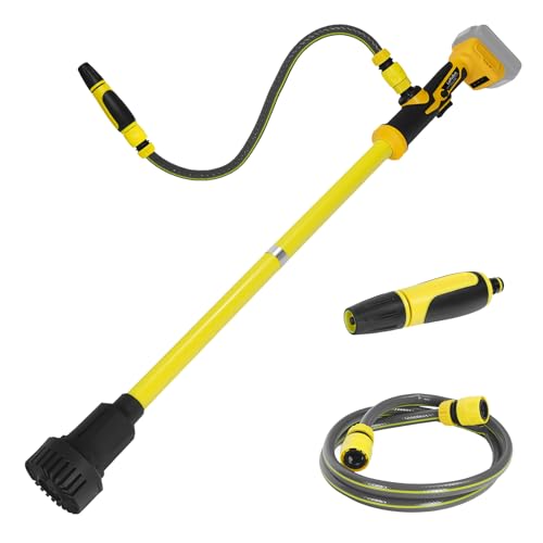 Cordless Stick Transfer Pump for Dewalt 20V Battery, 635 GPH Water Transfer Pump, Cordless Battery Operated Water Pump with 1m Hose, Portable Sump Pump Transfer Pump for Pool,Basement,RV (Tool Only)