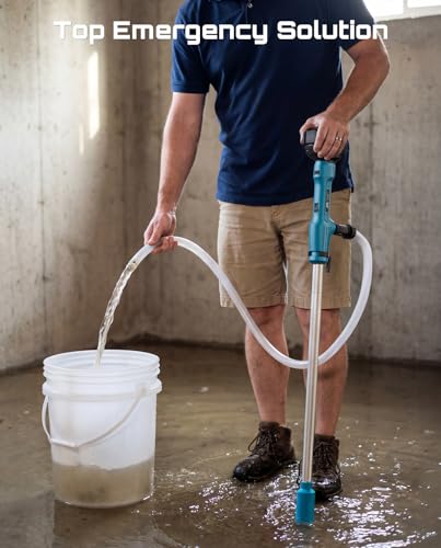 SEESII Cordless Stick Water Pump, 2.2" Slim Head, Water & Diesel Transfer - color: Sapphire Blue