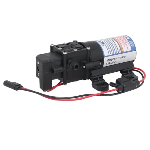 Everflo 12V On-Demand Diaphragm Sprayer Pump - 1.0GPM, 40 PSI Max, 3/8" Hose Barb