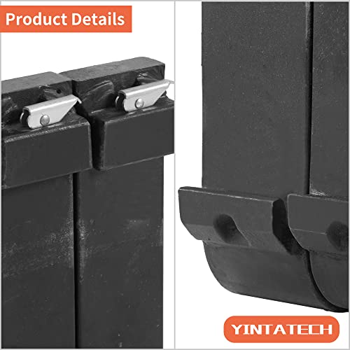 YINTATECH 4000lbs Skid Steer Pallet Fork Blades 48" Forklift Blades for Tractors Loaders Skid Steer Attachment