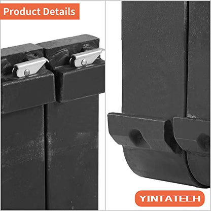 YINTATECH 4000lbs Skid Steer Pallet Fork Blades 48" Forklift Blades for Tractors Loaders Skid Steer Attachment