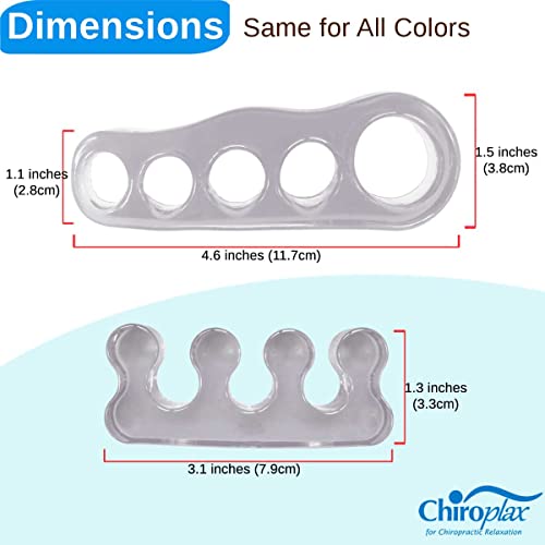 Chiroplax Gel Toe Separators Stretchers Spacers Bunion Tailor's Relief - color: Lavender
