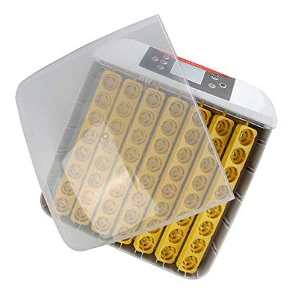 TECHTONGDA Digital Egg Incubator 56Eggs Automatic Poultry Hatcher with Egg Turning and Humidity Control 110V