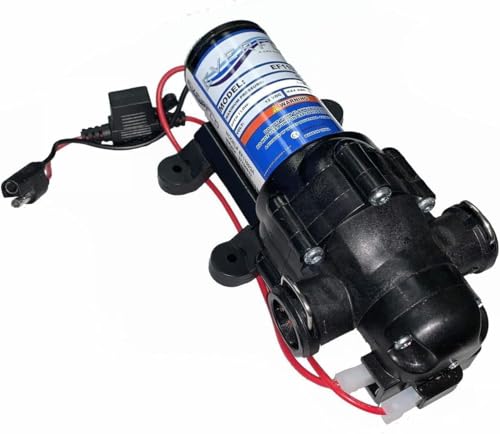 Replacement for Everflo EF1100-QA Diaphragm Pump 12 V, 40 PSI, 1.1 GPM QA Ports