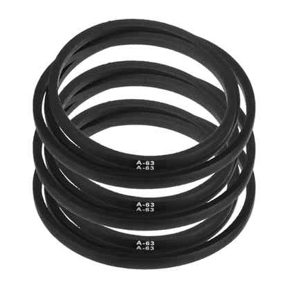 uxcell 3pcs A63 or 4L650 Classic Wrapped Rubber V-Belt, 63"(1600mm) Inside Circumference, A Profile V Belt - size: A63