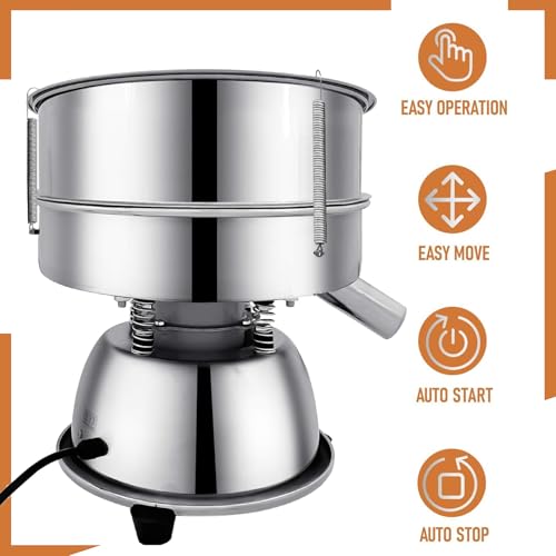 Sidasu Automatic Vibrating Sieve Shaker–40&60 Mesh Flour Sifter - size: Sifter Machine(40+60 mesh)