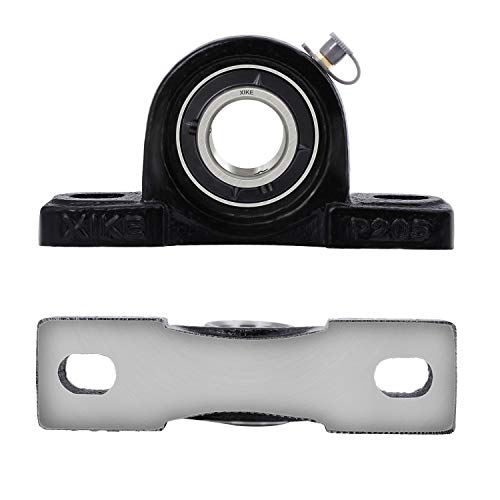XiKe 2 Pcs UCP205 Pillow Block Bearings ID 25mm - size: UCP205 Bore 1"