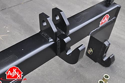 Category II (CAT 2) Tractor Quick Hitch w/Bushings - Easily Attach/Detach 3-Pt Attachments