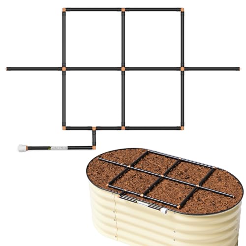 Garden Grid 2x4 | Irrigation System for Garden Beds | Prebuilt, Cornerless - size: 2x4, style: Cornerless