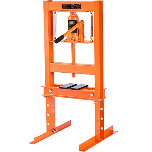 VEVOR Hydraulic 6 Ton H-Frame Garage Floor Adjustable Shop Press
