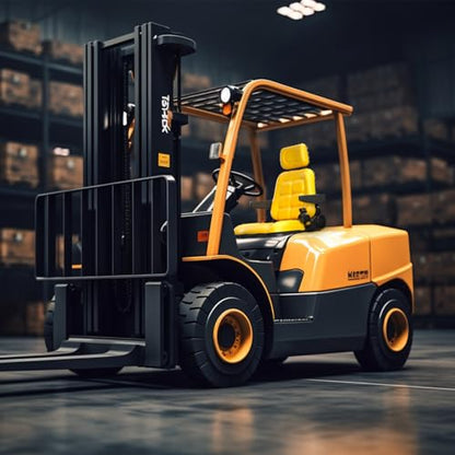 Universal Forklift Seat, Tractor Seat with Adjustable Back and Headrest