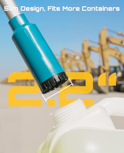 SEESII Cordless Stick Water Pump, 2.2" Slim Head, Water & Diesel Transfer - color: Sapphire Blue