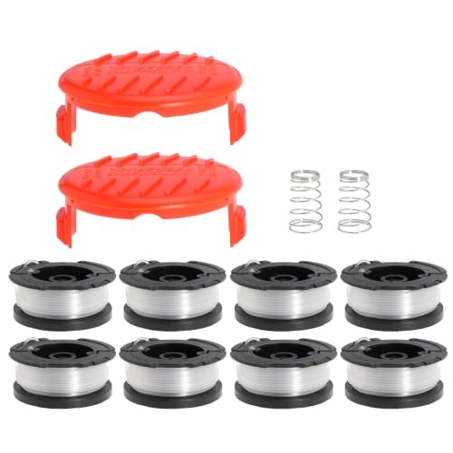 AF100 String Trimmer Replacement Spool 0.065" String Trimmer Line for Black+Decker AF-100 AF-100-3ZP AF-100-BKP AF-100-2 Weed Eater Spool Replacement Spool 30ft (8Spools+2Caps) - size: Spool-BK6582