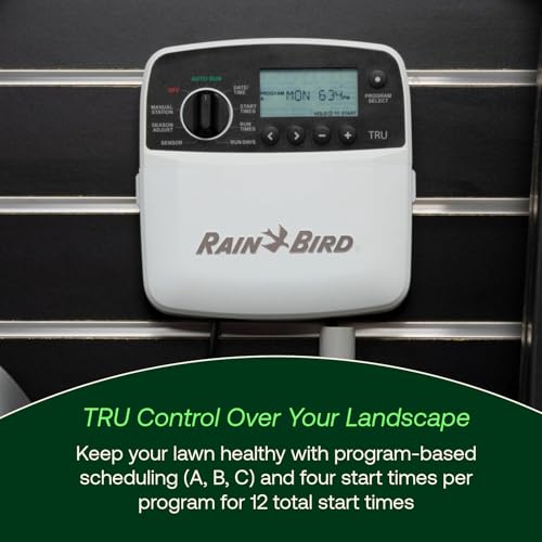 Rain Bird TRU8IW Irrigation Controller, Smart WiFi, Indoor, 8-Station - style: Indoor WiFi Bundle