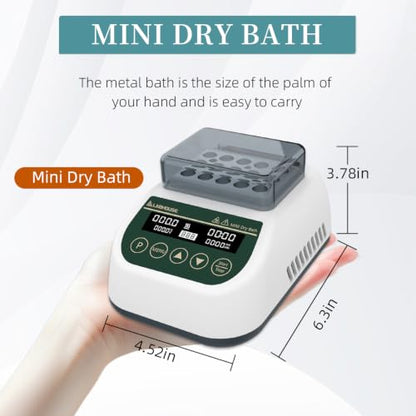 MDB100 Mini Dry Bath Incubator Heater, 2ml×15, Programmable - size: 2