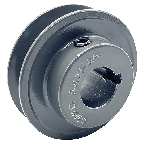 AK25-3/4 v Belt Pulley,AK2534,2.5 inch OD,3/4 inch Bore, Cast Iron Material,AK Single Groove Mechanical v-Belt Pulleys for "A" or ''4L" "3L" Belts - size: 2.5 inch OD,3/4 inch Bore, style: 1 Groove