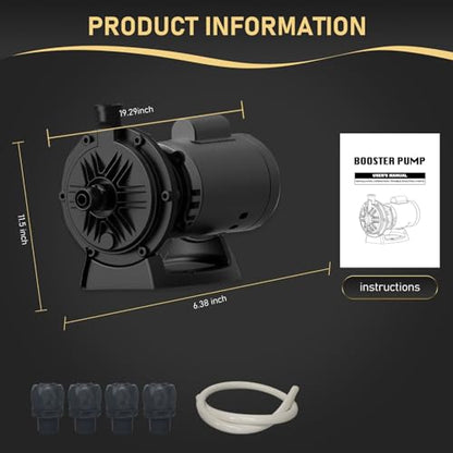115/230Vac PB4-60 Pool Booster Pump For Pressure Side Pool Cleaner - color: Dark Gray