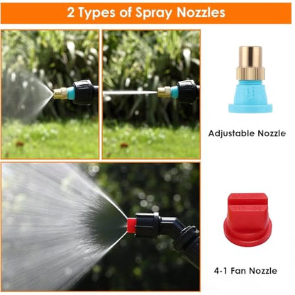 6-Nozzle Poly Boom Wand with 3/8" 1/2" Brass Fitting, 7.5 Ft. ATV sprayer Boom, Wide-Coverage Agricultural & Lawn Spray Attachment for Tractors/UTVs (Fiberglass Wand) - color: Fiberglass Wand