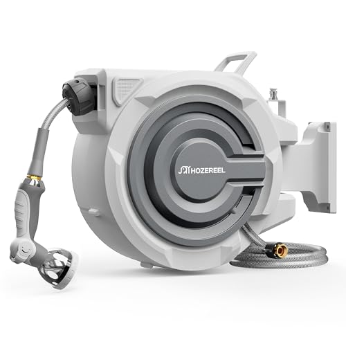 1/2" x 72 FT Retractable Garden Hose Reel - size: 1/2" 72 FT Hose & Reel