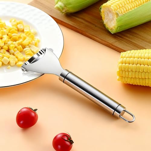 Bestac Stainless-Steel Kernel Removal Tool - For Fast, Easy Corn Shucking in Home Kitchens. (1)