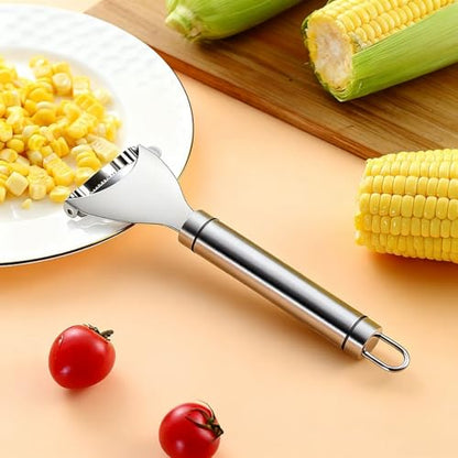 Bestac Stainless-Steel Kernel Removal Tool - For Fast, Easy Corn Shucking in Home Kitchens. (1)