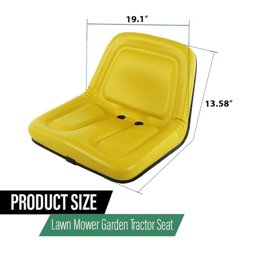 LQI Lawn Mower Garden Tractor Seat Yellow, MG861683