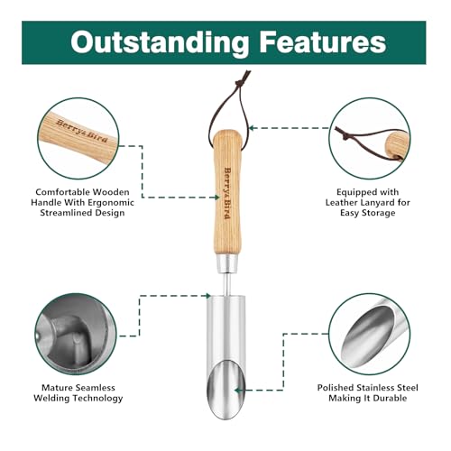 Bulb Planter Tool, 12" Seed Planter Tool Dibber Garden Tool - size: 12.5in Bulb Planter