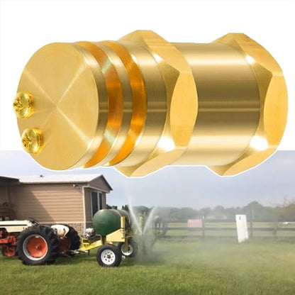 YMT Boomless Sprayer Nozzle 6542-1 Boomless Spray Nozzle 1/2" FPT #20 Orifices 5.9 GPM 40 PSI (90° & 180° Caps Included) - style: 6542-1 Spray Nozzle#20 5.9 GPM