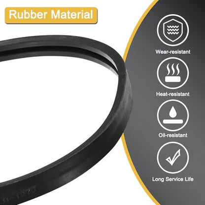 uxcell 1 Pack 2/B50 Classic Wrapped 2 Banded V-Belt, 53" Outside Circumference Wrapped 2 Banded Industrial Rubber V-Belt B Profile V-Belt for Industrial Machinery Equipment, Black - size: 2/B50