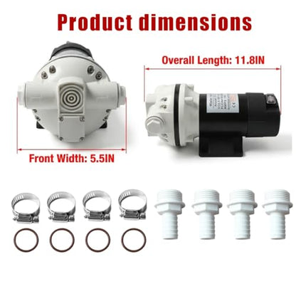 12V DEF Pump Diesel Exhaust Fluid Transfer Pump 10.6 GPM DC