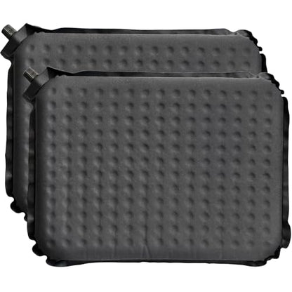 Inflatable Airplane Seat Cushion for Long Sitting Travel & Stadium - color: Black