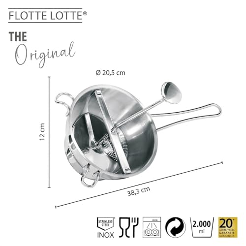 GEFU Stainless Steel Food Mill FLOTTE LOTTE