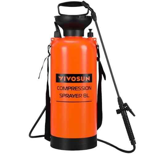 VIVOSUN 2-Gallon Pump Pressure Sprayer - color: Orange, size: 2.1 Gallons