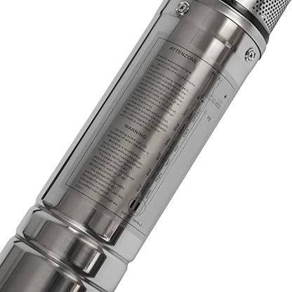 Deep Well Submersible Pump 110V 370W Electric Solar Powered Water Pump, 16 GPM Flow, 157ft Lift, Farm Ranch Irrigation Submersible Bore Hole Deep Well Pump 3420 RPM - color: Ac 110v 370w, 1.5'' Outlet