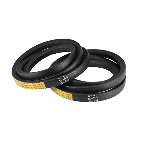 uxcell B54 V-Belts 54" Pitch Length, B-Section Rubber Drive Belt 2pcs - size: 54"