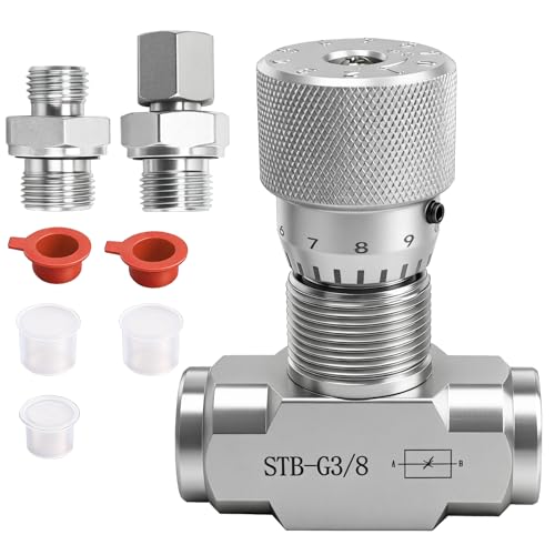 L08 Hydraulic Flow Control Valve Bidirectional Restrictor Compatible with 1-2 Ton Mini Excavator Replace#: STB-G3/8