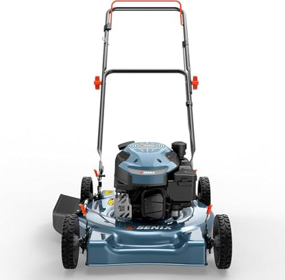 SENIX 20 inch Gas Push Lawn Mower, 144 cc 4-Cycle Push Mower Gas