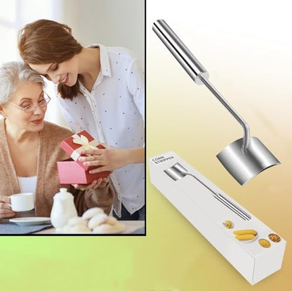 Stainless Steel Corn Peeler & Stripper - Long Handle, 2 Pcs - Home & Outdoor Dining