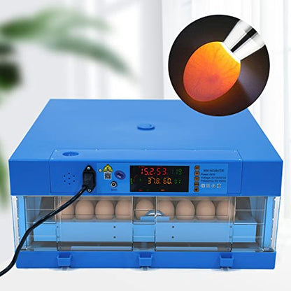 64 Hatching Eggs Incubator Digital Automatic Incubator, Temperature Humidity Control, 360° Automatic Egg Turner, Function Panel Display for Hatching Chicken Duck Goose Pigeon Quail