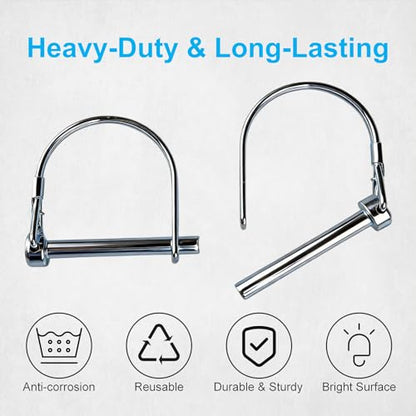 10 Pack, NRJSSCC Trailer Coupler Pin and Locking Pin，Trailer Hitch Pin