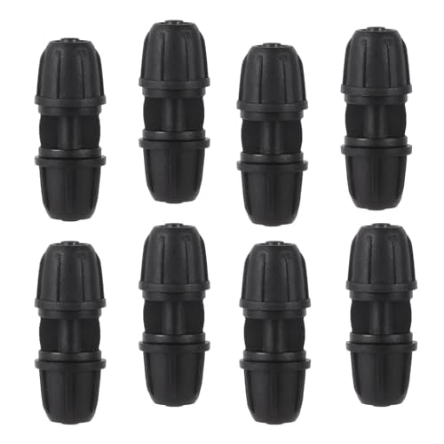 25Pcs 1/4 inch Drip Irrigation Coupling Fittings, Black - color: Black-Coupling
